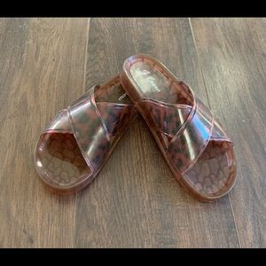 J. Crew Jelly Slides